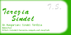 terezia sindel business card